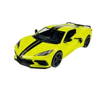 Maisto MAI31527YELLOW Compatible con Chevrolet Corvette C8 Stingray Z51, Amarillo/Negro, 2020, 1:24, Modelo Listo
