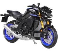 Maisto Modelo a escala fundida a presión 1/18 compatible con el modelo de réplica en miniatura Yamaha MT-10 SP 2023, hecho de metal y plástico, multicolor