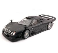 Maisto Modelo Auto Miniatura Mercedes CLK GTR Streetversion Negro Mate 1:18