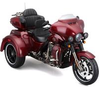 Harley Davidson CVO Tri Glide 2021 Burdeos Modelo Moto Escala 1/12 22cm MAISTO