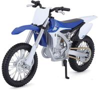 Maisto 5-13021 Modelo Moto Yamaha YZ450F (Blanco Azul, Escala 1:12) Moto