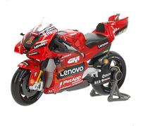 Motocicleta 1:18 Maisto 2024 DUCATI LENOVO MOTO GP (#23 BAGNAIA) - Escala 1:18 - Modelo de motocicleta coleccionable increíblemente detallado de réplica fundida a presión