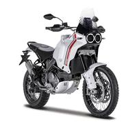 Maisto Motocicleta DUCATI DESERTX M34007-22989 - Réplica coleccionable increíblemente detallada, modelo coleccionable a escala 1:18, color blanco