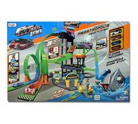Maisto Playset Mega 12468 Metropolis Incl. 4 Coches Loopings Kit de Juego Niños