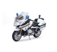 Maisto - 'POLICE' Yamaha FJR1300A (Blanco) Moto Troquelado Modelo Escala 1:18