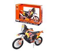 MAISTO KTM 450 Red Bull Rally Dakar 2024#8 Jeffrey Herlings, Color Rojo - Modelo de Moto 1:6, Fiel a la Original, Motocicleta de Juguete con dirección y Soporte de presentación, a Partir de 8 años
