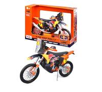 MAISTO KTM 450 Red Bull Rally Dakar 2024#8 Jeffrey Herlings, Color Rojo - Modelo de Moto 1:6, Fiel a la Original, Motocicleta de Juguete con dirección y Soporte de presentación, a Partir de 8 años