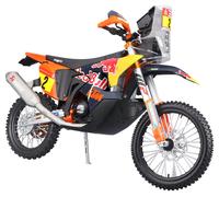 Maisto - Red Bull KTM 450 Rally Dakar 2024, Moto en Miniatura Diecast 1:6, Réplica Rally Decoración Oficial, Detalles Realistas, Surtido #2 Toby Price/#47 Kevin Benavides (Aleatorio), 8+ Años