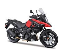Maisto Suzuki V Strom Motorbike-1:12 Scale-Incredibly Detailed Die-Cast Replica Collectible Motorcycle Model Motocicleta, Color Negro, Small (May Cheong M32711)