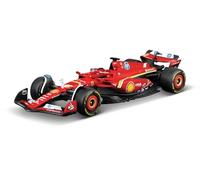 Maisto Tech - RC Formula Racing Ferrari SF-24#16 Charles Leclerc, Coche Teledirigido en Diecast a Escala 1:41 con Circuito, Turbo Boost, Licencia Oficial Ferrari, Edad 6+ Años