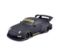 Maisto Tech R/C Porsche 993 RWB: Coche teledirigido Escala 1:24 2,4 GHz con Control de empuñadura de Pistola, a Partir de 5 años, Negro Mate (581533)