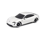 Maisto Tech R/C Porsche Taycan - Coche teledirigido a Escala 1:24 2,4 GHz con Control de empuñadura de Pistola, a Partir de 5 años, 20 cm, Color Blanco (582339)