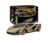 Maisto Tech - RC Lamborghini Sian FKP 37 Escala 1:24, Coche Teledirigido con Batería de Litio y Dirección Proporcional, Mando Incluido, Licencia Lamborghini, Edad 5+ Años