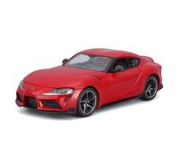 Maisto Toyota GR Supra 532917R - Coche miniatura de colección original con volante móvil, puertas, maletero y capó, a partir de 3 años