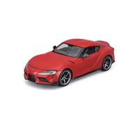Maisto Toyota GR Supra 532917R - Coche miniatura de colección original con volante móvil, puertas, maletero y capó, a partir de 3 años