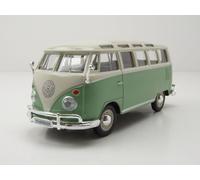 Maisto VW T1 Samba Bus 1962 Modelo 1:24 Die-Cast Verde Blanco