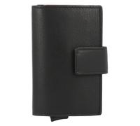 Maître F3 c-three Estuche para tarjetas de crédito Bloqueo RFID Piel natural 6.5 cm negro