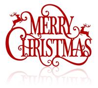 Maitys 15 x 10.8 pulgadas Seal de colgantes de Navidad grande de metal - Merry Christmas Word Sign Decoracin de pared rstica para adornos de fiest