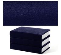 Maitys Paño de libro para encuadernación de libros de 17.7 x 39.3 pulgadas, material flocado con película adhesiva activada por calor para hacer tapas duras, diarios, álbumes y cajas (azul)