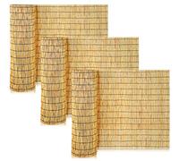 Maitys Paquete de 3 rollos de valla de caña natural de 3.3 pies de alto x 16.4 pies de largo, paneles de pantalla de privacidad para jardín, balcón, patio, ventana, exterior e interior
