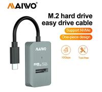 Carcasa MAIWO M.2 NVME SSD de 10 Gbps Tipo C, Carcasa M2 NVMe NGFF SATA SSD, Adaptador NVME a USB-C PCIe para SSD M2 2230/2242/2260/2280 SATA NVME bag