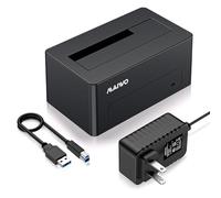 MAIWO Adaptador SAS a USB 3.0, Lector de Carcasa de Disco Duro SAS SATA para SSD HDD de 2.5 3.5 Pulgadas, Capacidad de 24 TB, estación de Acoplamiento de Disco Duro Externo con alimentación de 12 V/2