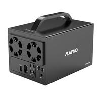 MAIWO Caja de Disco Duro de 4 bahías para Disco Duro SATA de 3.5 Pulgadas con Dos Ventiladores, Carcasa HDD de 4 bahías con Puerto HD-MI 4K, expansión de 88 TB, Interruptor de alimentación de Disco