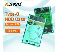 MAIWO-carcasa de disco duro externo de 2,5 pulgadas, carcasa de SATA a USB3.0, tipo C, 5Gbps, 2,5 pulgadas M A BK