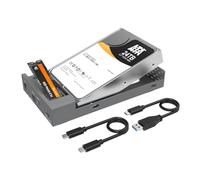 MAIWO Carcasa de doble bahía para M.2 NVMe/SATA y 2.5 3.5 pulgadas SATA SSD/HDD, disco duro externo a adaptador USB 3.2 GEN2x1 tipo C, velocidad de transferencia de 10 Gbps