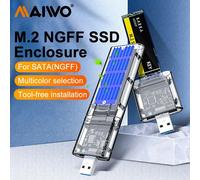 MAIWO-carcasa de SSD M.2 NGFF SATA, M.2 5gbps Gen 1 a USB 3,0, carcasa de SSD de alta velocidad para SATA NGFF SSD 2242 2260mm K1714S-Without shell
