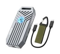 MAIWO Carcasa NVMe SSD de 40 Gbps, Carcasa Externa NVMe USB 4 sin Herramientas para Llave M 2280, Compatible con Thunderbolt 4/3/USB4/USB C con Ventilador de refrigeración, Carcasa de aleación de