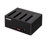 Maiwo Hardware Docking Station | Chipset USB 3.0 SATA III de hasta 6 Gbps, clon sin conexión 1 a 3, acceso a 4 unidades simultáneamente hasta 96 TB de