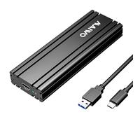 Maiwo K1686S Aluminio M.2 SATA SSD a USB C GEN2 10Gbps Caja de Almacenamiento Externo 2230-2242-2260-2280 NGFF B-Key y B&M-Key Soporte UASP, Trim y 6 Gbps SATAII