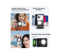 MAIWO Mobile Hard Drive Smartphone Selfie Grip with Wireless RGB Fill Light Photo Stabilizer 1000Mbps 4K ProRes 500G