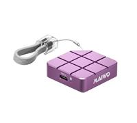MAIWO Unidad externa de estado sólido SSD portátil de 2 TB, USB 3.2 GEN 2 tipo C de hasta 1050 MB/s, mini PSSD para iPhone 15 Pro Max MacBook Pro PS5, aluminio (morado rosado)