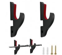 MAIXIANGGUOJI Soporte de pared para espada, soporte de pared acolchado de 1 nivel, soporte ajustable para exhibición de espadas para Wakizashi Tanto Genji Cosplay Blade Tanjirou Demon Slayer (negro, 2