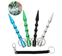 MAIXINNEW 4 Piezas Llavero de Autodefensa para Mujeres, Mini Bastones de Autodefensa, Llavero de Autodefensa Legal para el Hogar, Exteriores, Viajes