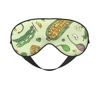 Maíz Guisantes Vainas Frijoles Vainas Alcaparras, Cubreojos completos Antifaz bloqueador de luz Antifaz para dormir Antifaz suave con los ojos vendados Noche