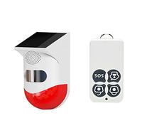 Maizoon Antirrobo Eficiente Detector de Movimiento Alarma Fuerte con Control Remoto Inalámbrico A Prueba de Agua Alerta a Prueba de Mascotas Sistema de Seguridad Inteligente para Exteriores ZA04A