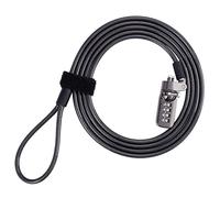 Maizoon Cerradura de Combinación de Seguridad para Portátil con Código de 4 Dígitos Reiniciable Combo 1.9m Wirerope para PC, Monitores, Proyectores, Docks y Otros Dispositivos