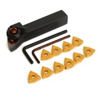 Maizoon CNC - Soporte de barra de perforación para torno interno WWLNR1616H08/WWLNR1616K08 16X100 mm, herramienta de torneado CNC, llave inglesa, WNMG080, 4 cuchillas de acero inoxidable de alto