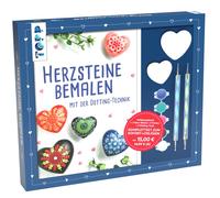 Maja Condamin Kreativ-Set Herz-Steine bemalen mit der Dotting-Tech (Tapa blanda)