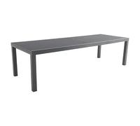 Maja Mesa de jardín XL (L x An x Al: 280 x 100 x 75 cm, Aluminio, vidrio, Rectangular, Antracita, Extensible)