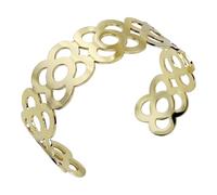 MAJALE - Esclava Mujer Flor de Barcelona - Pulsera Mujer Panot de Barcelona - Pulsera de acero inoxidable Ajustable - Recuerdo Ideal - Diseñada en Barcelona (Oro B)