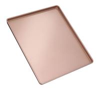 Majatou BANDEJA PARA HORNEAR Multifuncional, Bandeja para Hornear Rectangular de Acero al CarbroBaro, Antiadherente, Para Pan y Pizza, De Oro Rosa, No es fácil de Doblar y deformar,