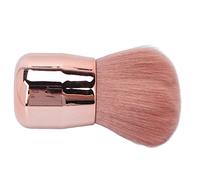 Majatou Cepillo para decoración de uñas de Cabeza Redonda Grande, Cerdas Suaves, Poder de Unas Pequeño, eliminación de Limpieza Portátil Multiusos, Cepillo de Maquillaje para Polvo, Crema, Crema,