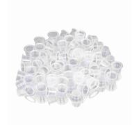 Majatou Vasos de tinta de pigmento, vasos de tinta, 100 unidades/juego de tapas de tinta, jarras grandes, soporte para accesorios de pigmento de microcapas con microplásticos (M)