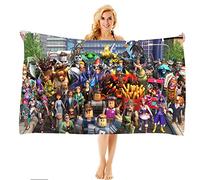 MAJEQZGY Zongzi Toalla de Baño con Impresión 3D para Niños Toalla de Piscina Niños de Baño Ultrasuave Super Absorbente Durabilidad Playa Baño Toallas Faciales Adolescentes (Toda la Familia)