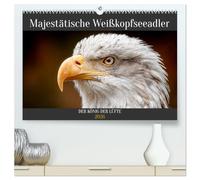 Majestätische Weißkopfseeadler - Der König der Lüfte (hochwertiger Premium Wandkalender 2026 DIN A2 quer), Kunstdruck in Hochglanz: Majestätische ... einzigartigen Greifvogels im Vogelkalender