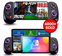 MAJESTECH NEW D8 Mobile Gaming Controller for iPhone/Android/iPad/Tablet, Play Xbox Cloud, Playstation Remote Play, Steam/PC, Switch! RGB Hall Joystick/Trigger Wireless Bluetooth Phone Game Controller
